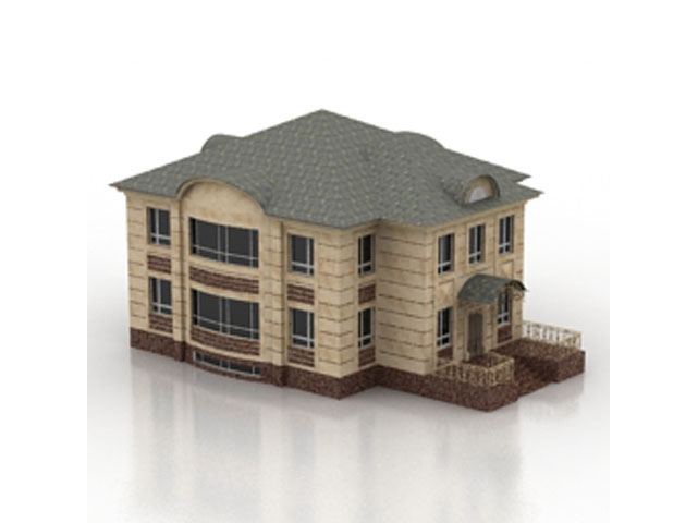 Free House N5 3D model_2_1 For Architecture 3Ds Max Model Download